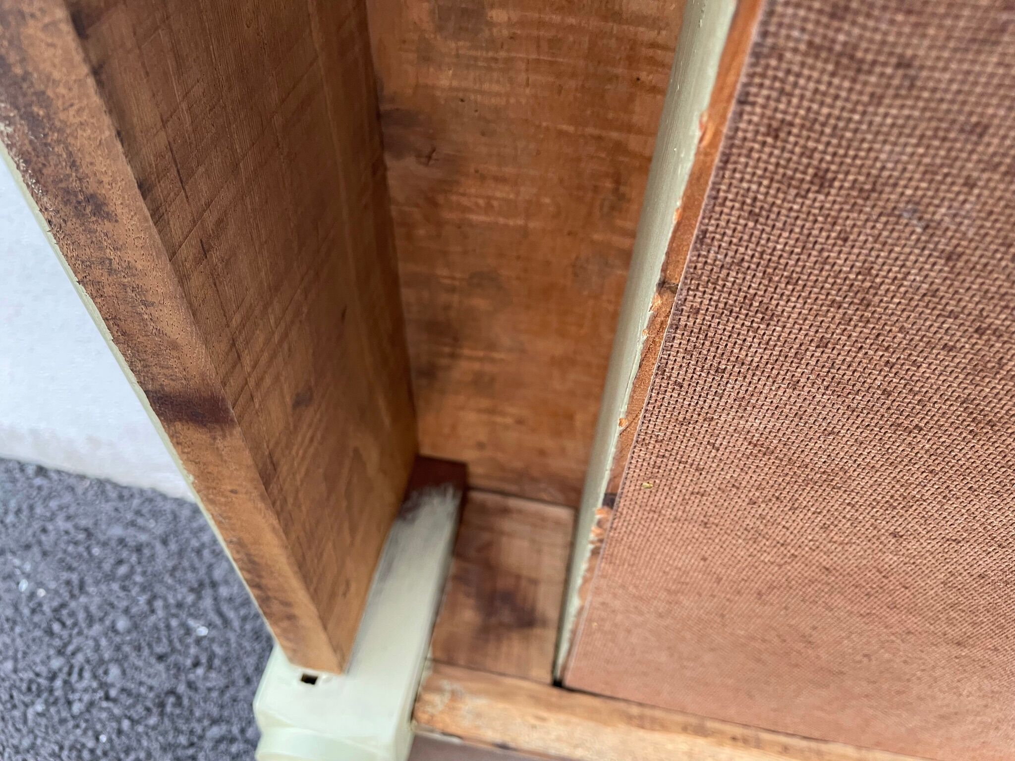 Painted wooden farmhouse table L120