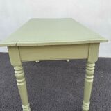 Painted wooden farmhouse table L120