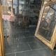 Trumeau art déco doré, miroir biseauté