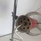 Vintage 1960 Monteuse Delmas devil red lamp - 44 cm