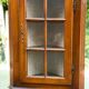 2-part corner display cabinet, English Victorian mahogany, 20th century