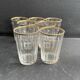 7 gobelets Baccarat service Chicago taille 6410 dorés
