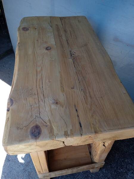 Workbench 90cm old solid wood