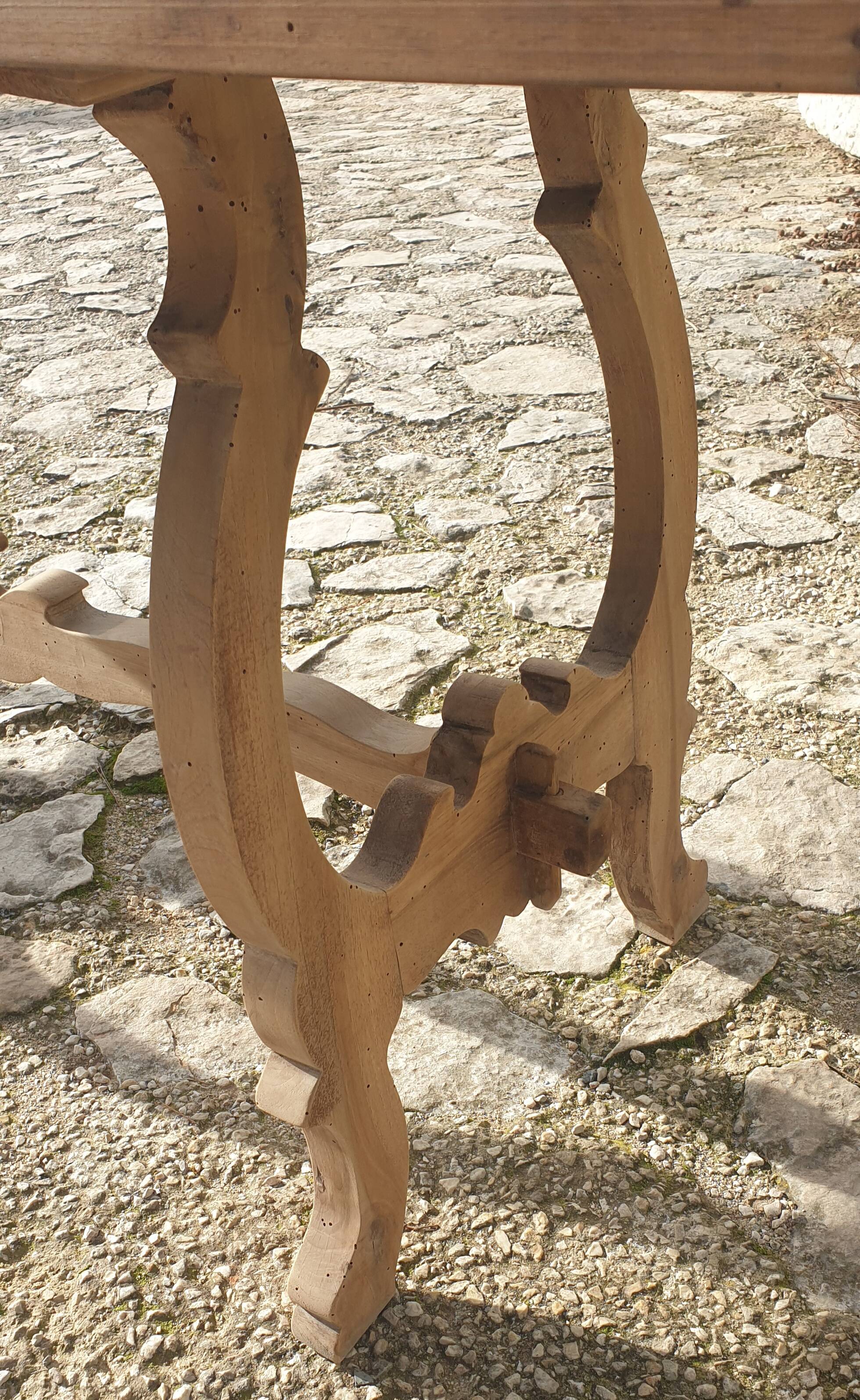 Table Espagnole en bois naturel 178 cm de long