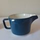 Teapot and milk jug, selfish, stackable. Sarreguemines. 1980s.