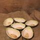 Lawyer service with 6 slip cups signed FG (Francesco Guarino)