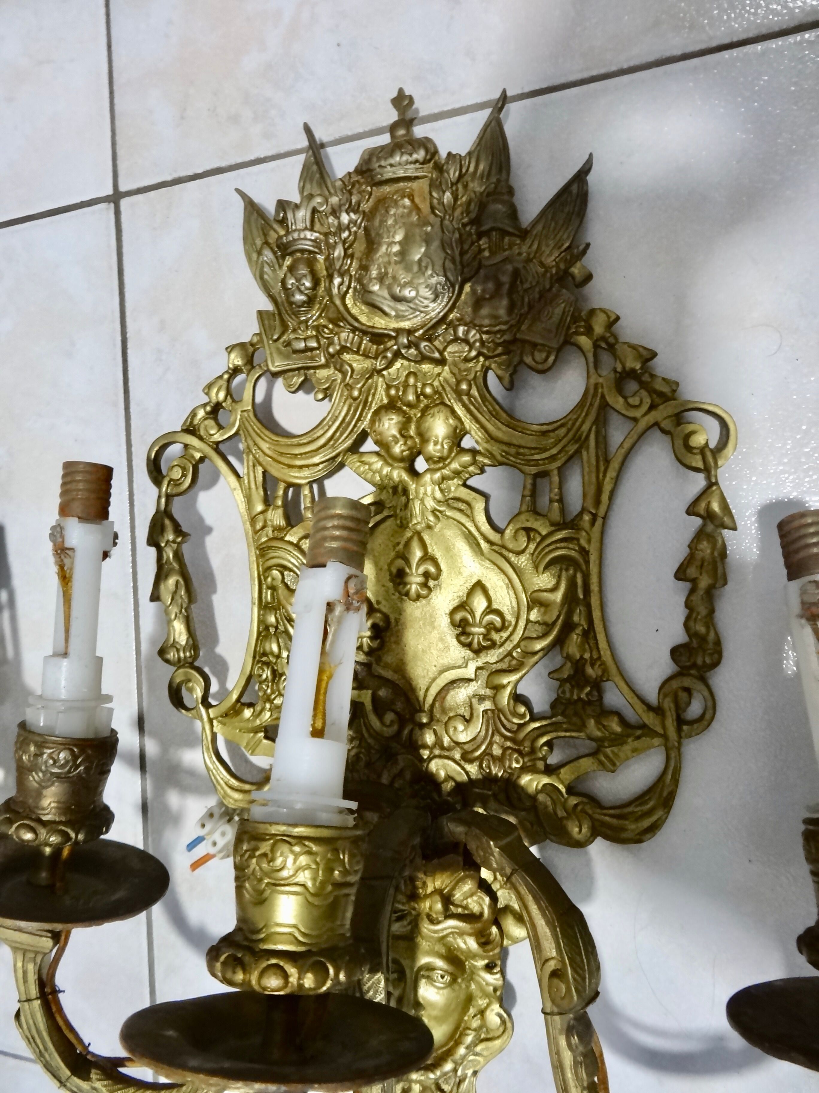 Wall lamps Louis XVI