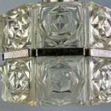 60s 70s ceiling lamp glass lamp light Sölken Leuchten Space Age 60s 70s