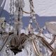 4 vintage crystal chandelier pendants
