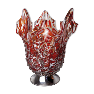 Vase seguso rouge et