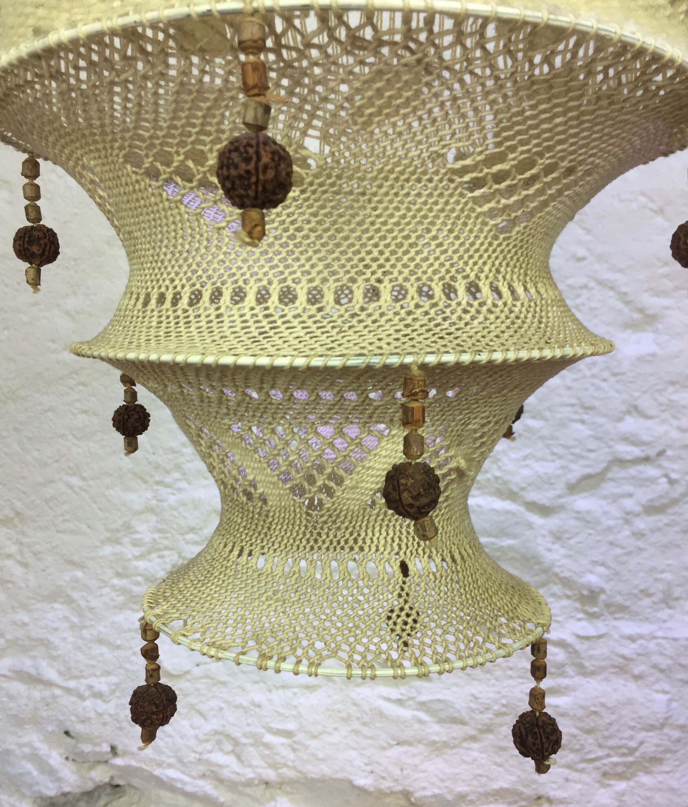 Macramé suspension 60s/70s