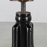 Thonet adjustable bentwood piano stool in black ebony finish, Czechoslovakia 1930s