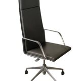Set of Matteo Grassi designer armchairs – MIZAR Collection – Grey leather