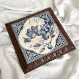 Gien birds iron earthenware trivet