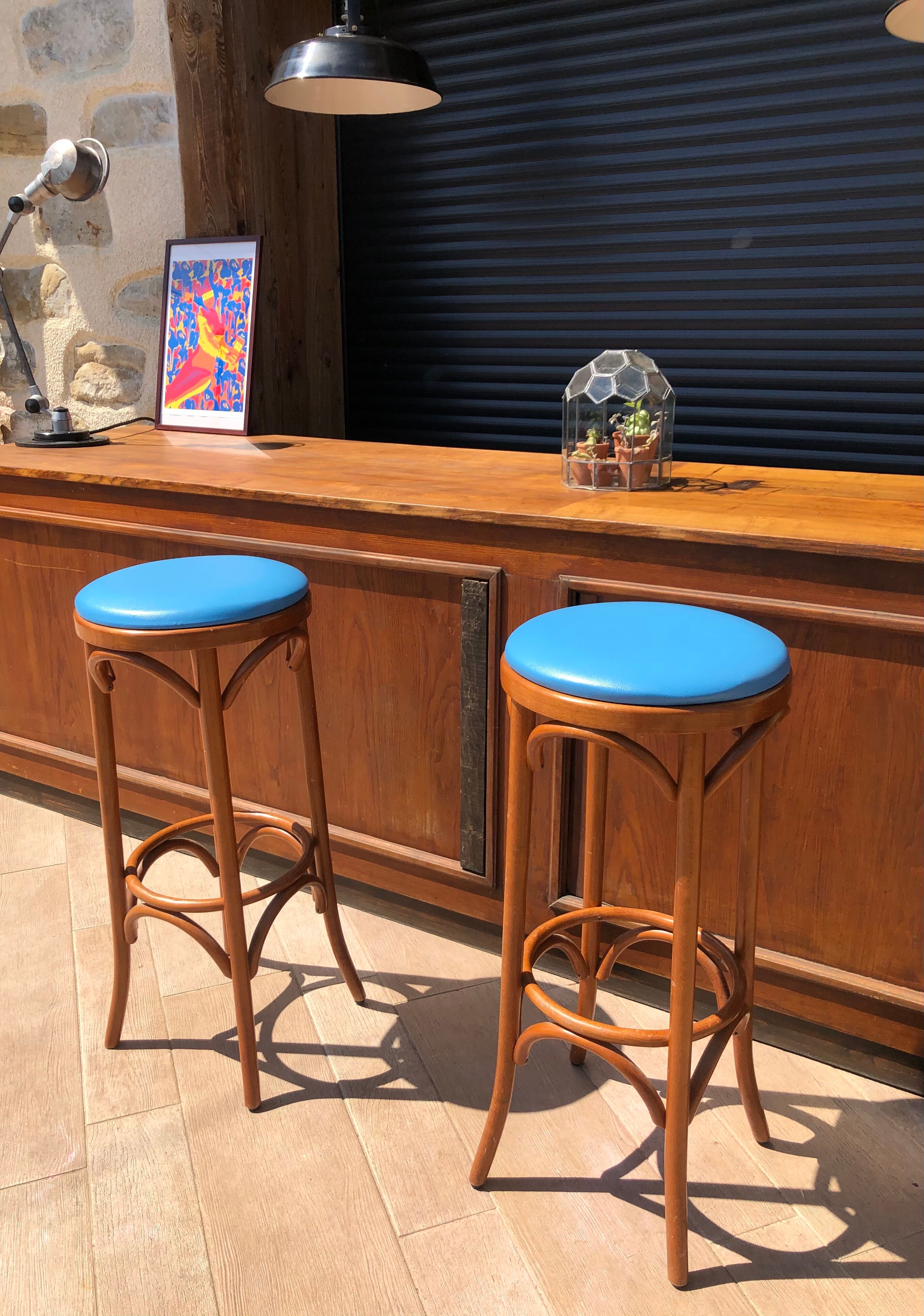 Pair of vintage bar stools