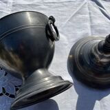 Vintage pewter vase with 2 handles