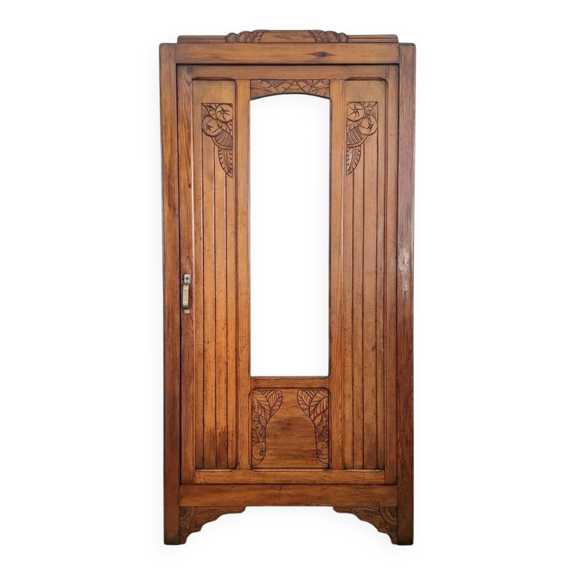 Art deco wardrobe, bonnetière, vintage furniture