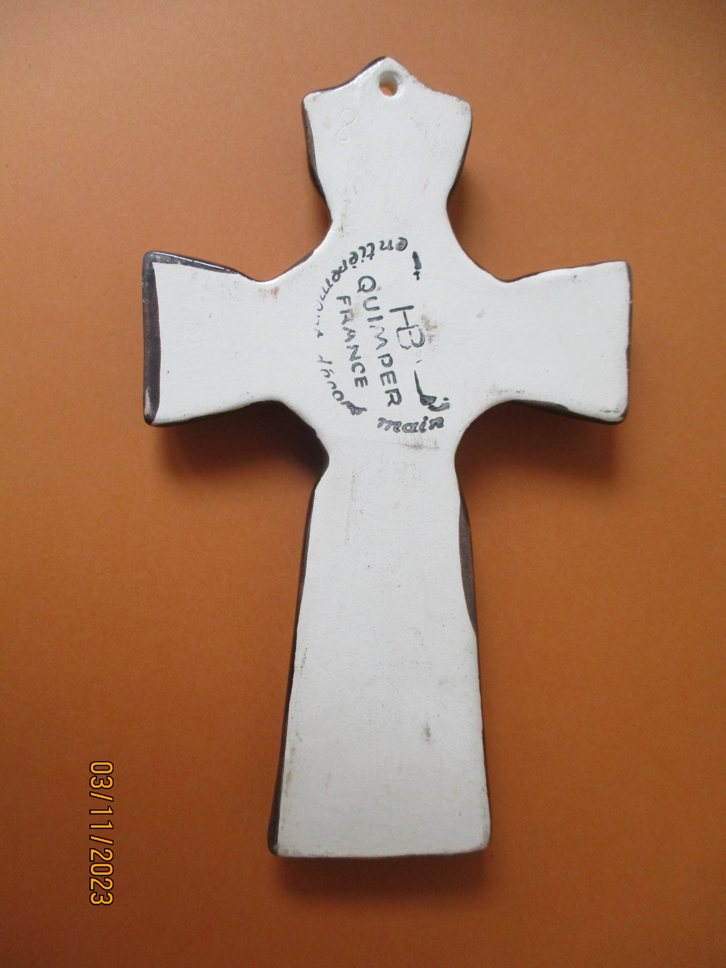 Quimper cross earthenware