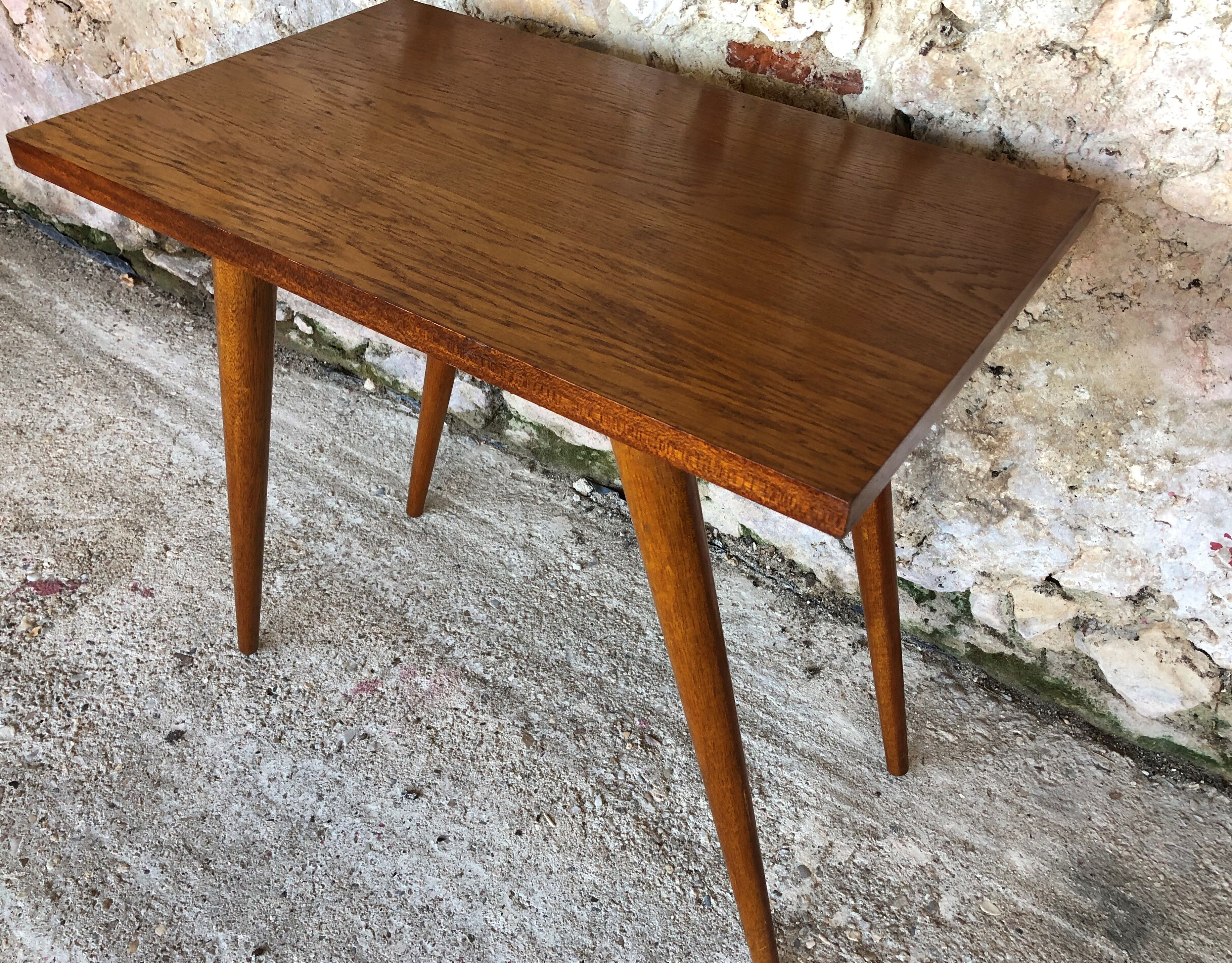 Vintage side table, compass feet 50/ 60s