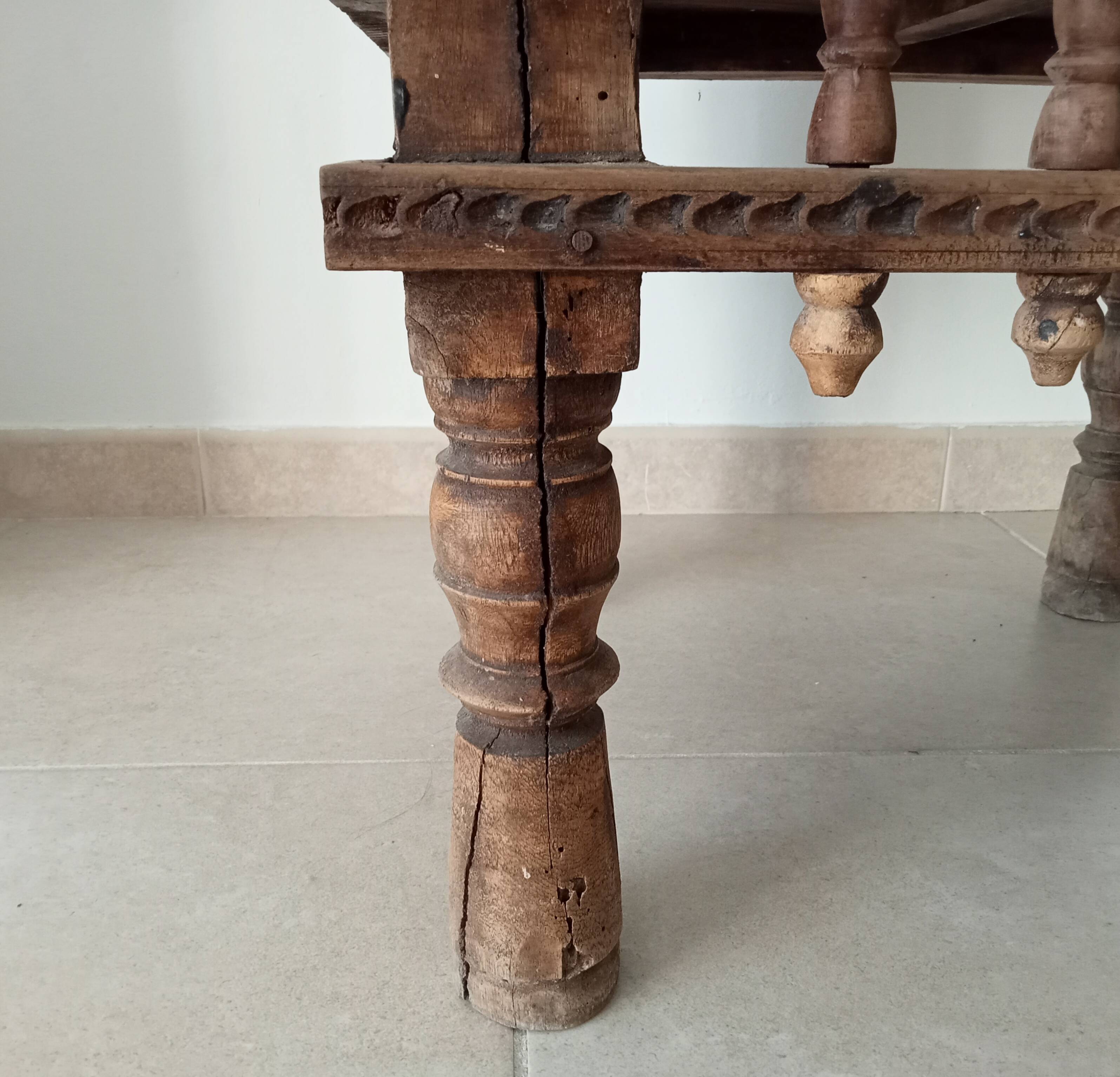 Fauteuil ancien Pidha Num2 Radjastan XIXeme en Palissandre massif