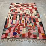Multicolored berbere wool carpet 169x250cm