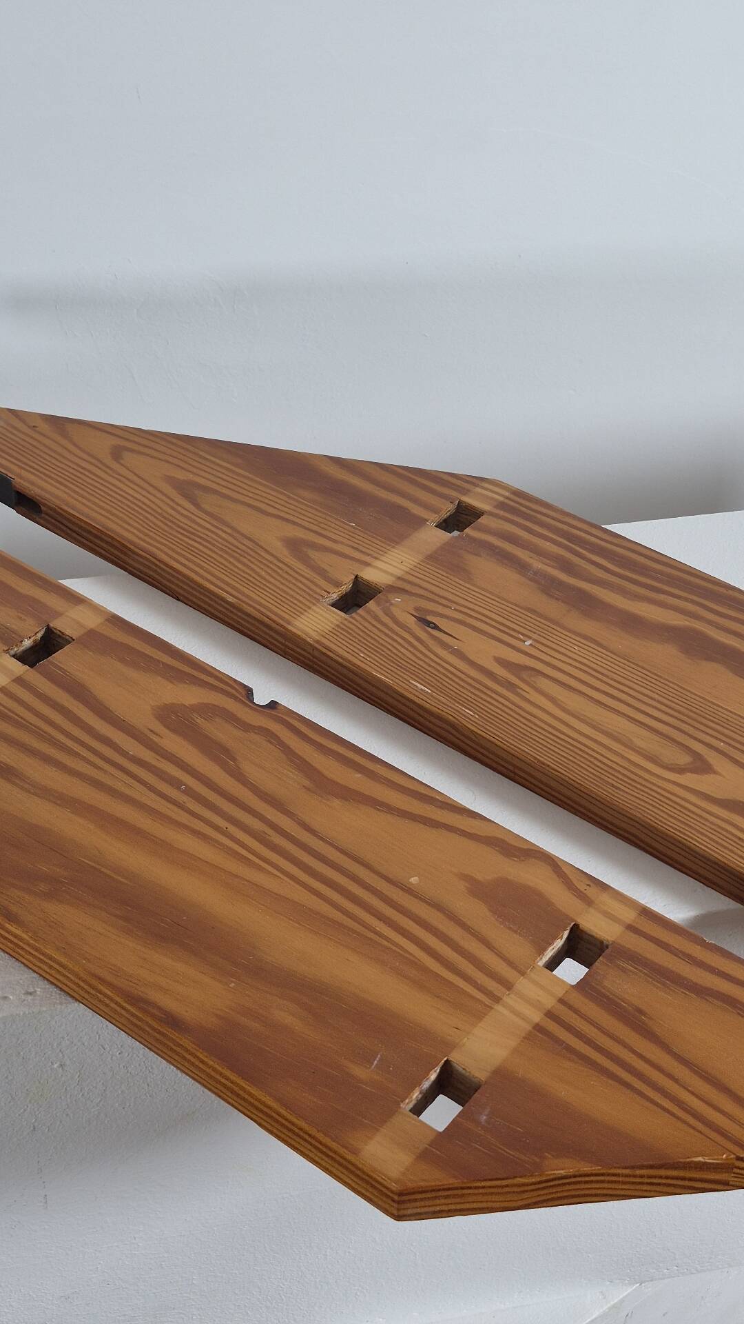 Vintage mid century brutalist pinecwall shelf