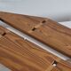 Vintage mid century brutalist pinecwall shelf