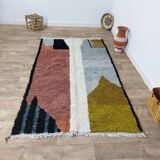 Handmade wool Berber rug 250 X 140 CM
