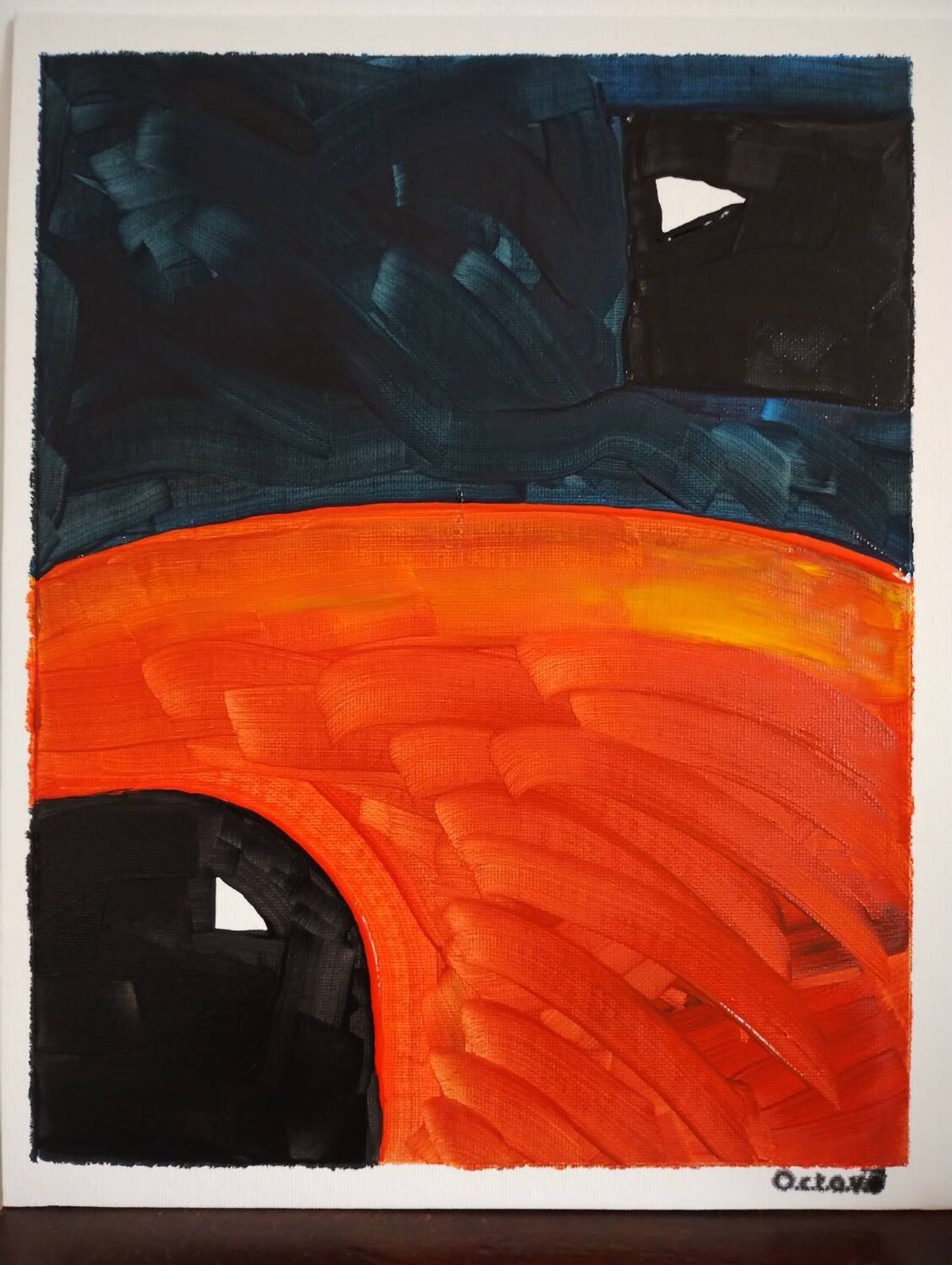 Peinture abstraite signée