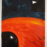 Signed abstract painting