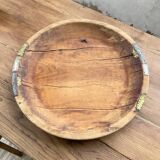 Plat touareg en bois rond XL