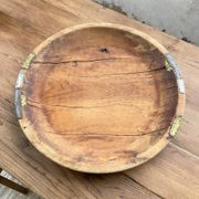 Plat touareg en bois rond XL