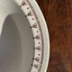 Set of a salad bowl and a vintage brown circular dish D28.
