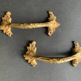 Antique Art Nouveau bronze furniture handle, 1900