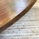 Table basse années 50 plateau bois exotique XXL
