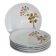 6 vintage porcelain plates with Bavaria flowers