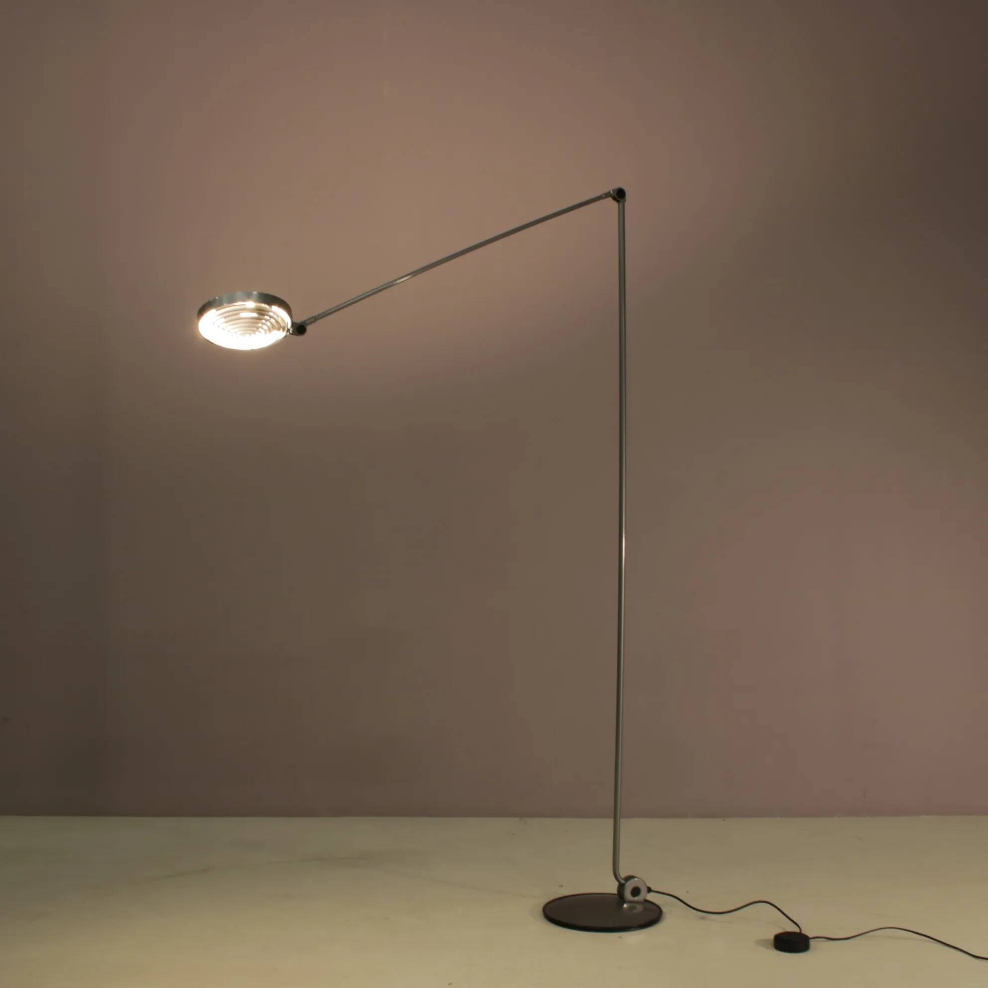 1980s “Elle 55” floor lamp by Tommaso Cimini for Lumina, Italy