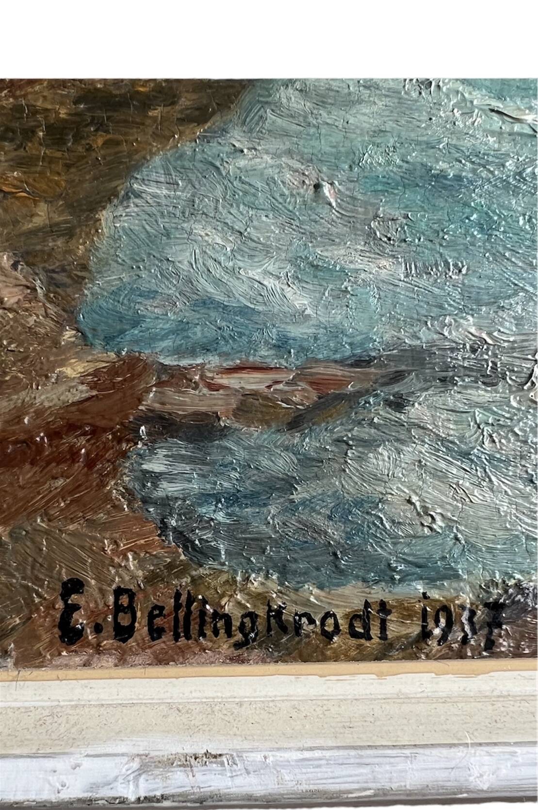 Painting, oil on canvas, signed, impressionism 1930s