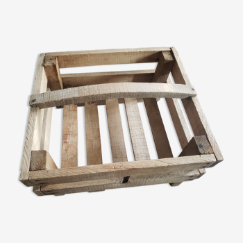 Old wooden basket shape crate
