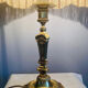 Empire / Directoire living room lamp in gilded bronze, mid-20th century