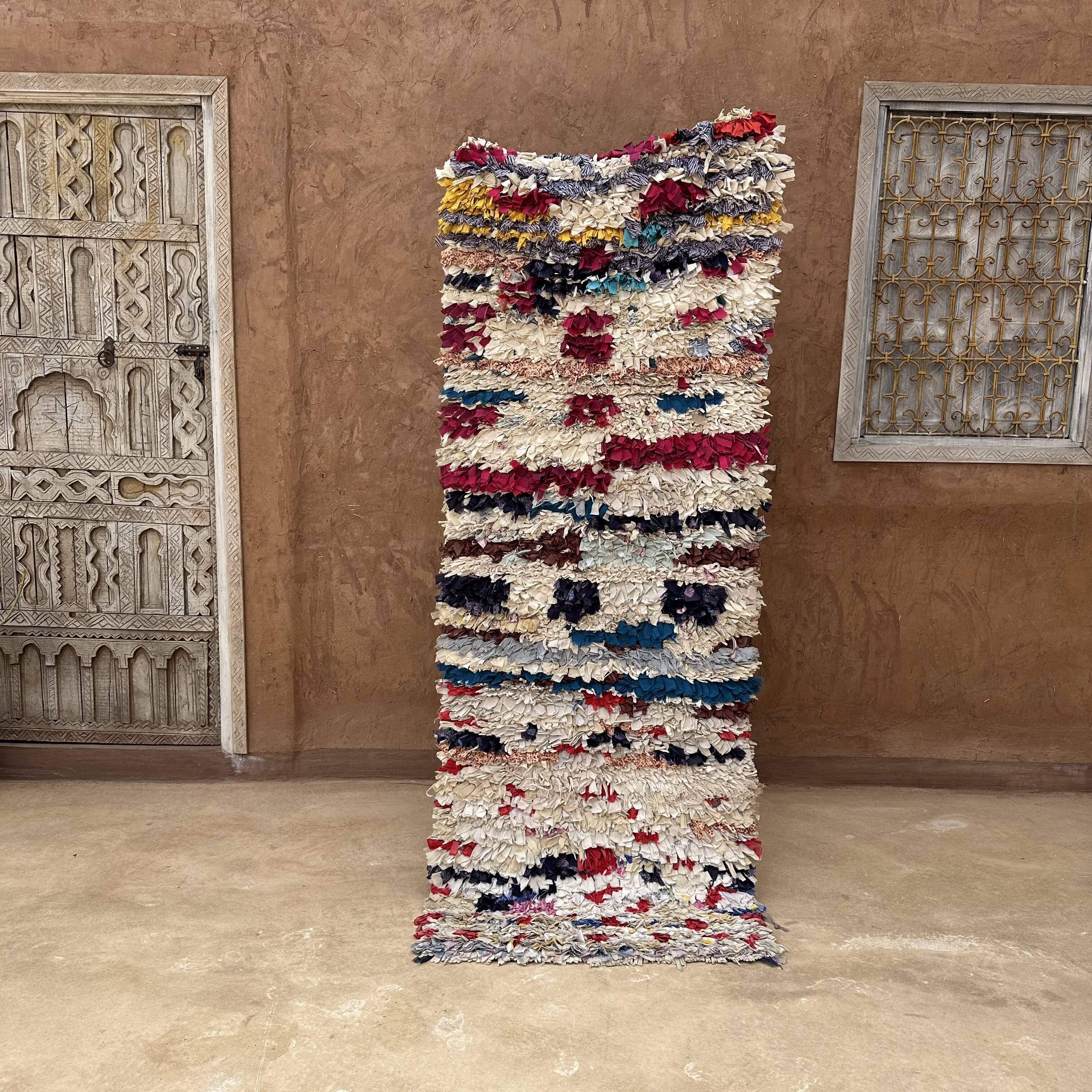 Boucherouite carpet - 80 x 209 cm