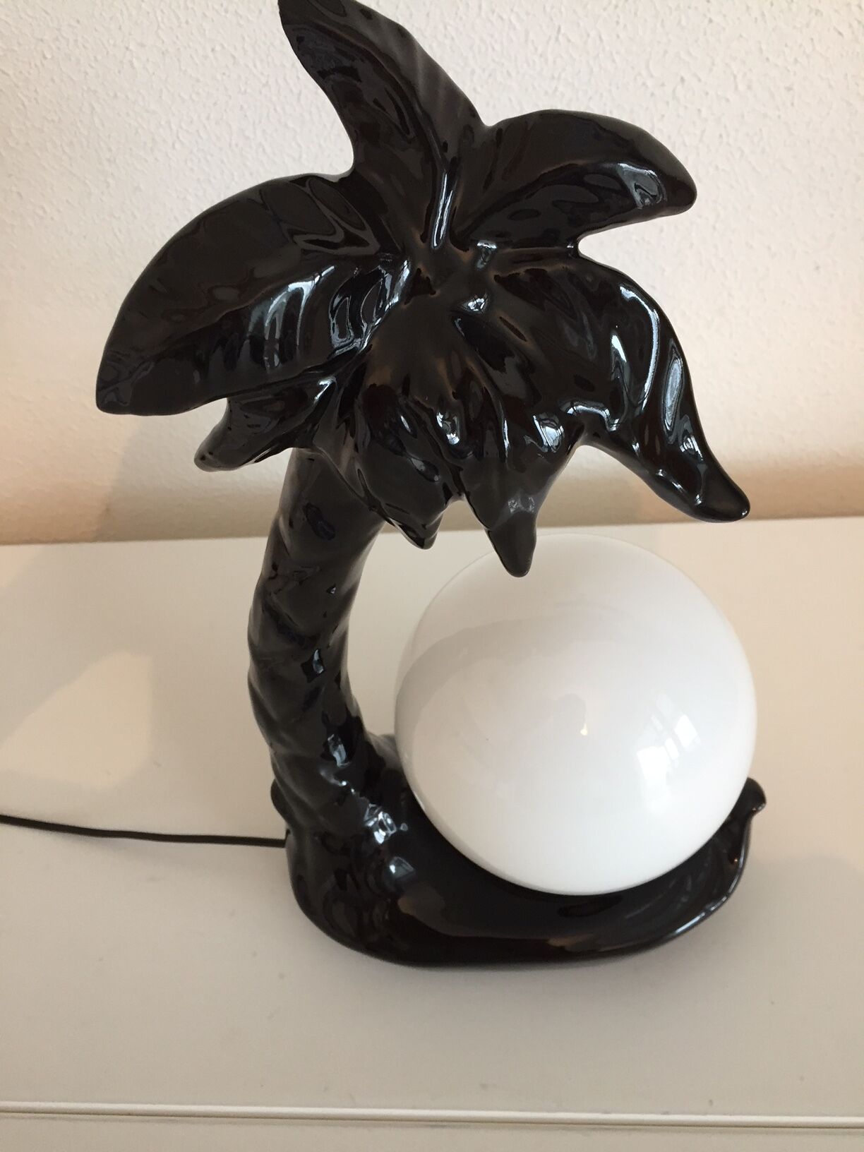 Light Palm tree in porcelain, Italy 1970