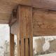 1950s oak butcher's farm table