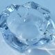 Crystal ashtray signed Daum France modernist design