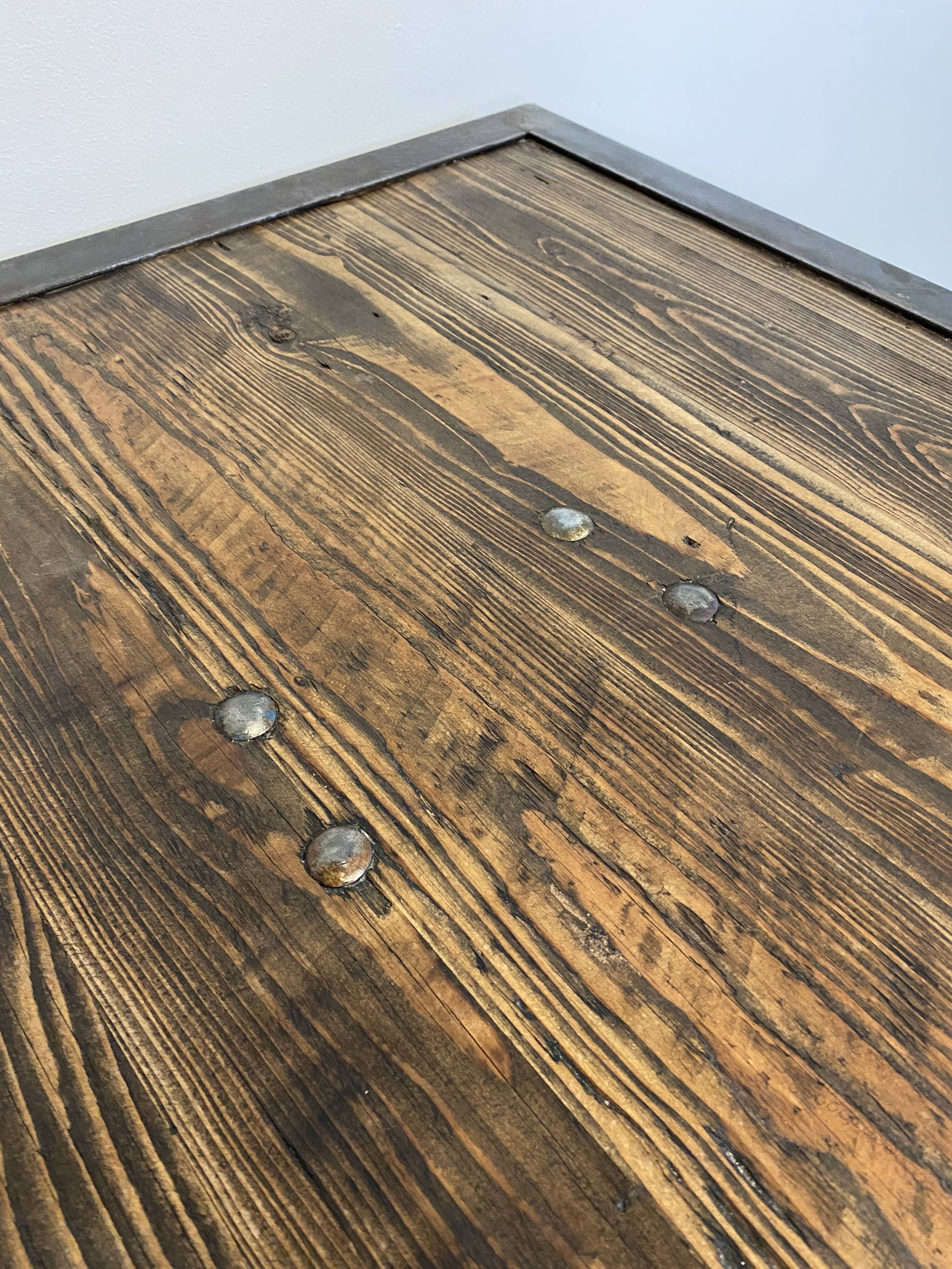 Industrial square coffee table, 1960s