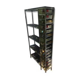 Shelves and industrial locker