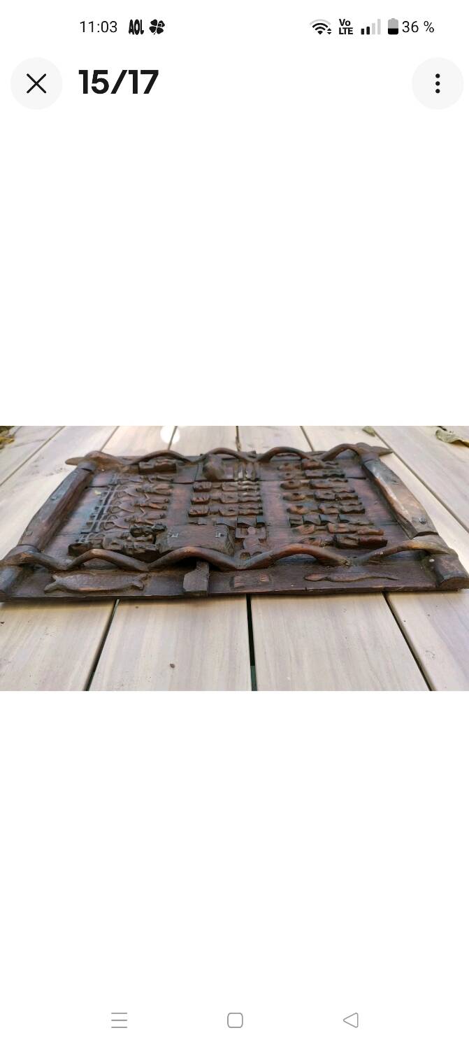 Dogon Mali Granary Door Sculpture African Art