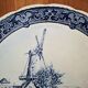 An antique Delftware dish, Royal Sphinx Maastricht, Made in Holland