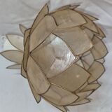 Lotus flower in mother-of-pearl from 1970 pendant light