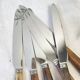 6 Vintage Horn Dessert Knives